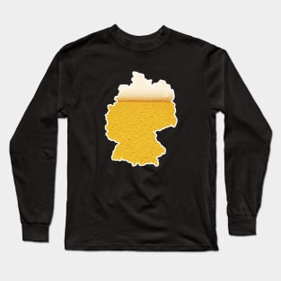 Germany country funny beer German soccer football Long Sleeve T-Shirt